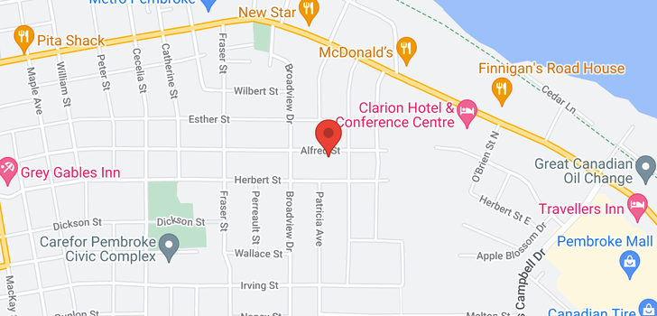 map of 532 ALFRED STREET